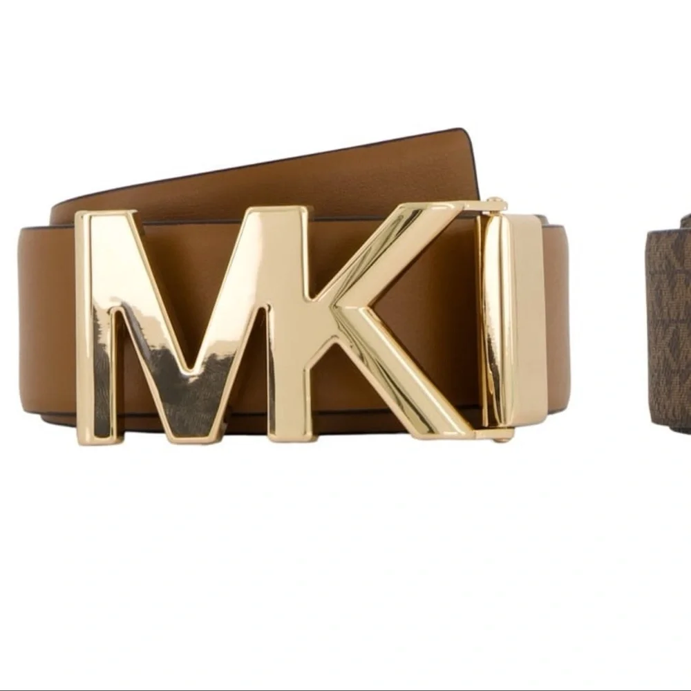 Michael Kors 2 pack 100% leather belt size large